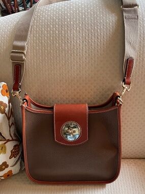 DOONEY & BOURKE Pebbled Leather 28 Messenger Crossbody Bag